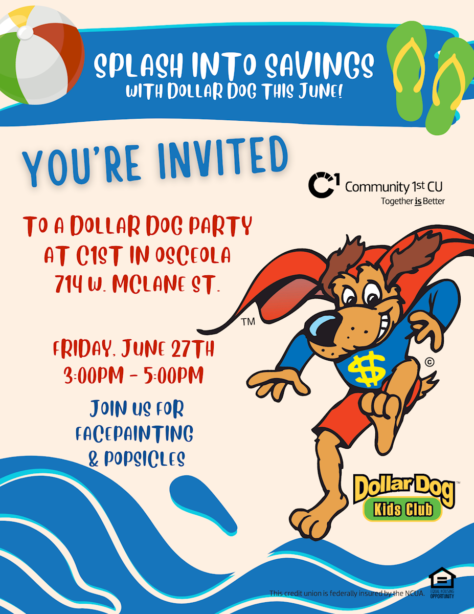 Osceola Dollar Dog Party - Friday, June 27th 3:00 - 5:00 PM
