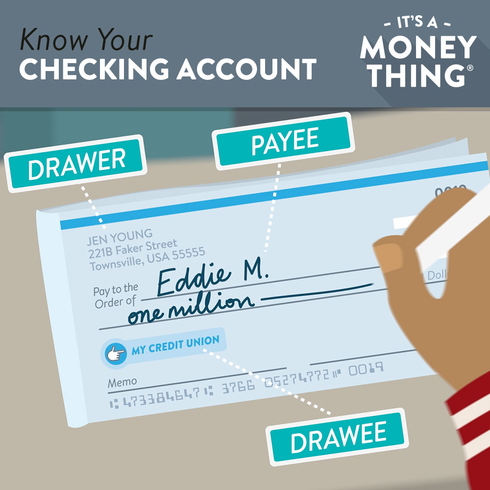Know your checking account | different parts of a check