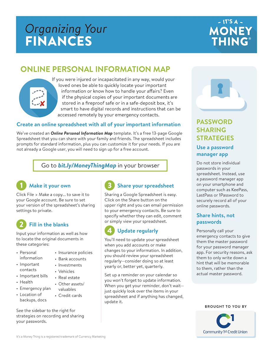 Organizing Your Finances