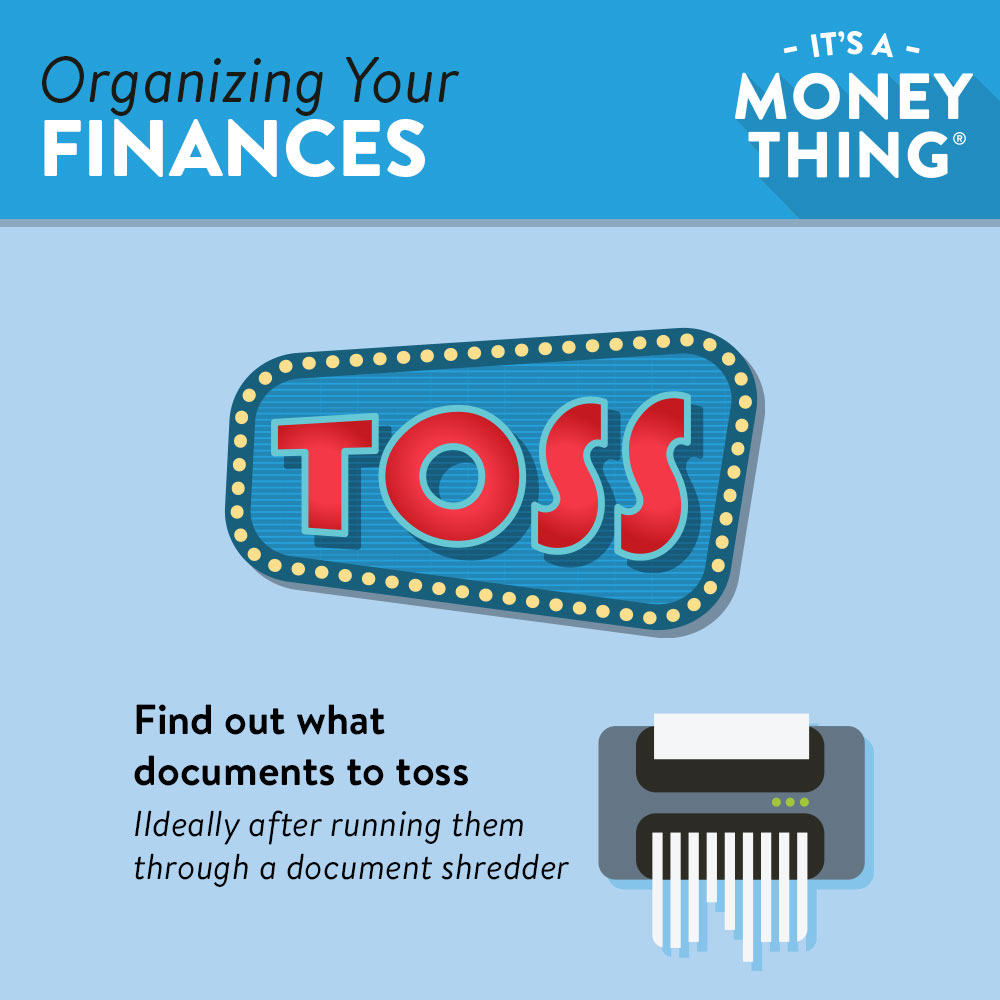 Organizing your finances | find out what documents to toss