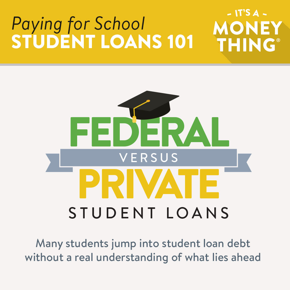 Federal vs. private student loans