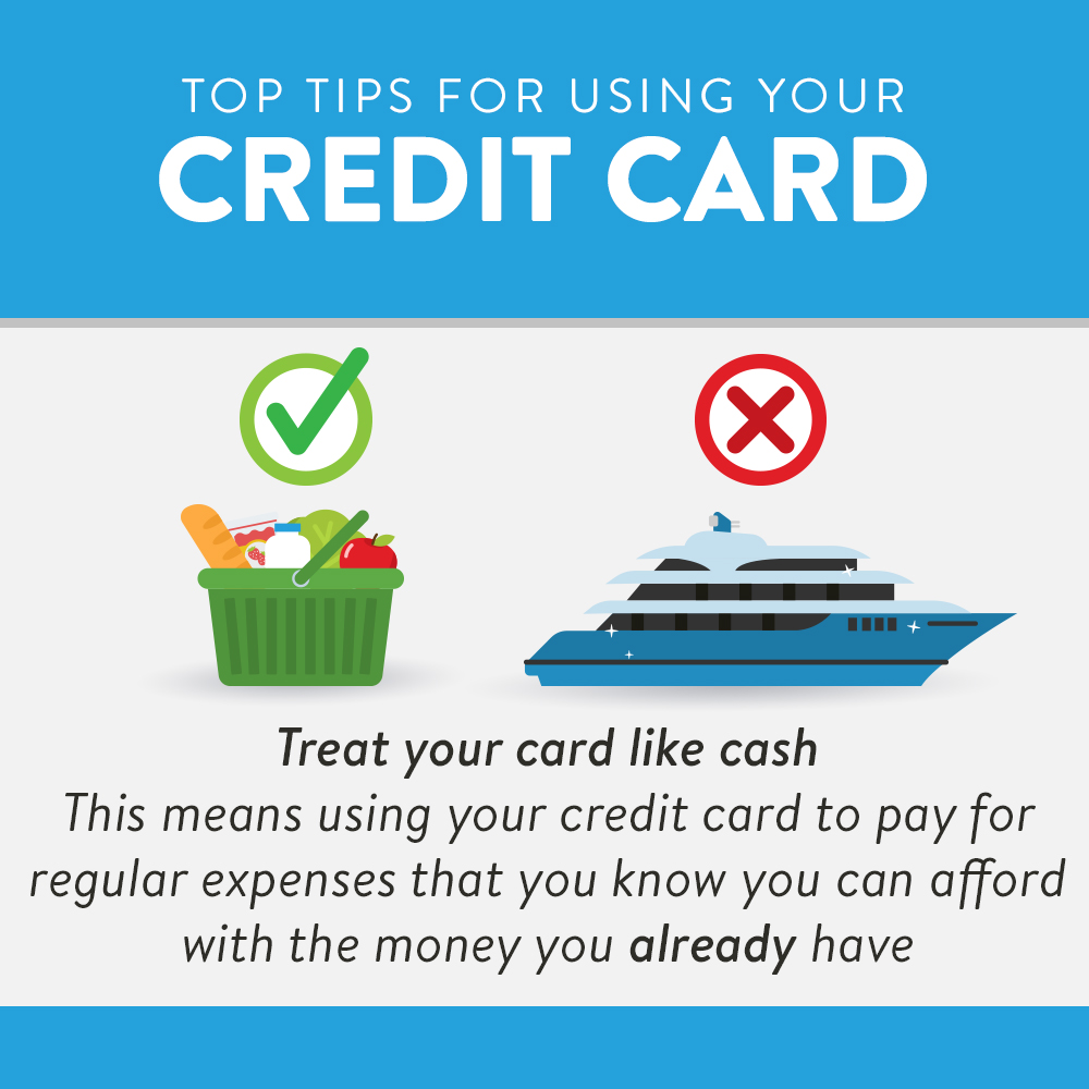 Tips for using your credit card | treat your card like cash