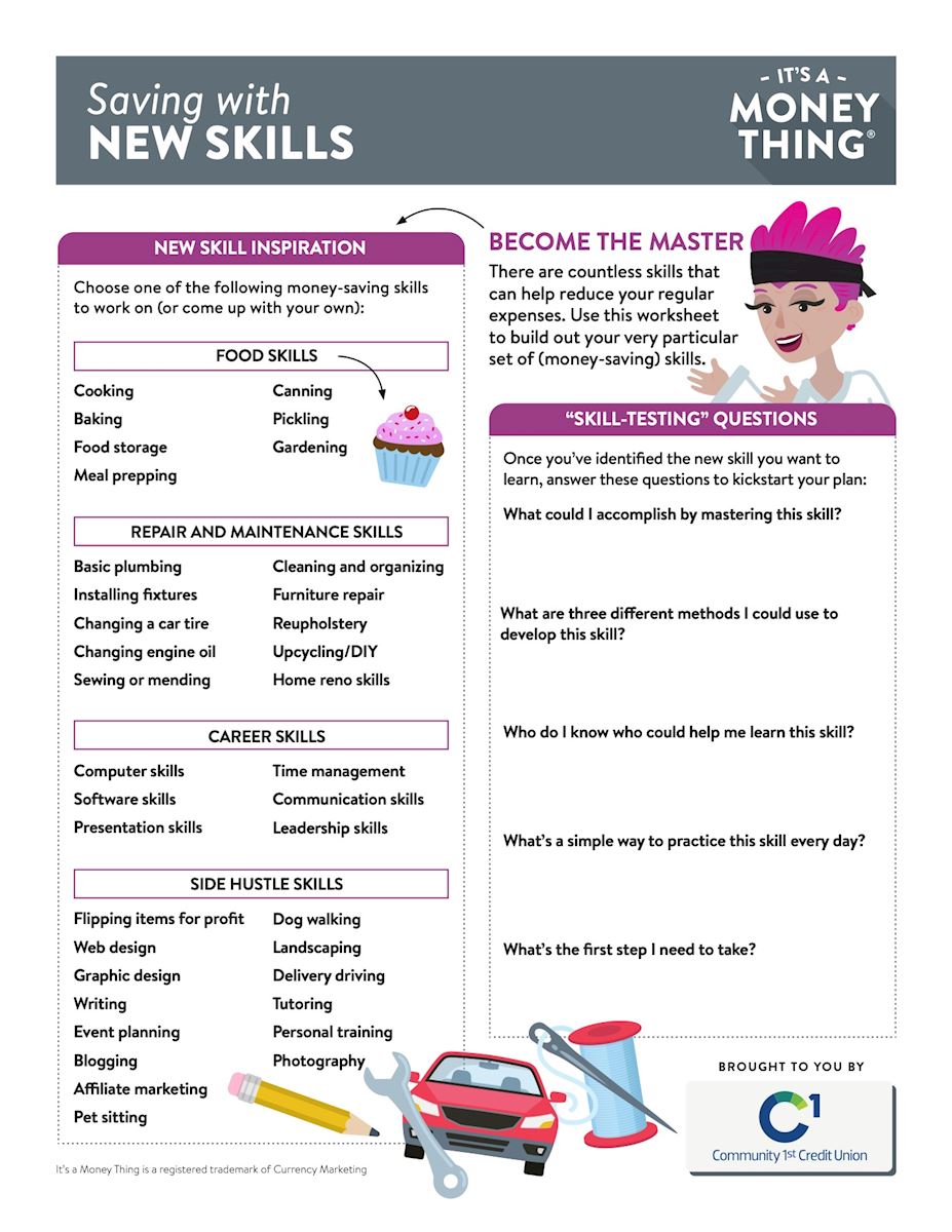 Saving With New Skills Download Document