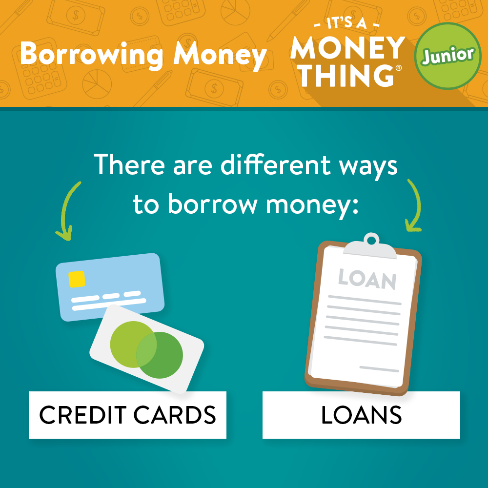 Borrow money with a credit card or a loan