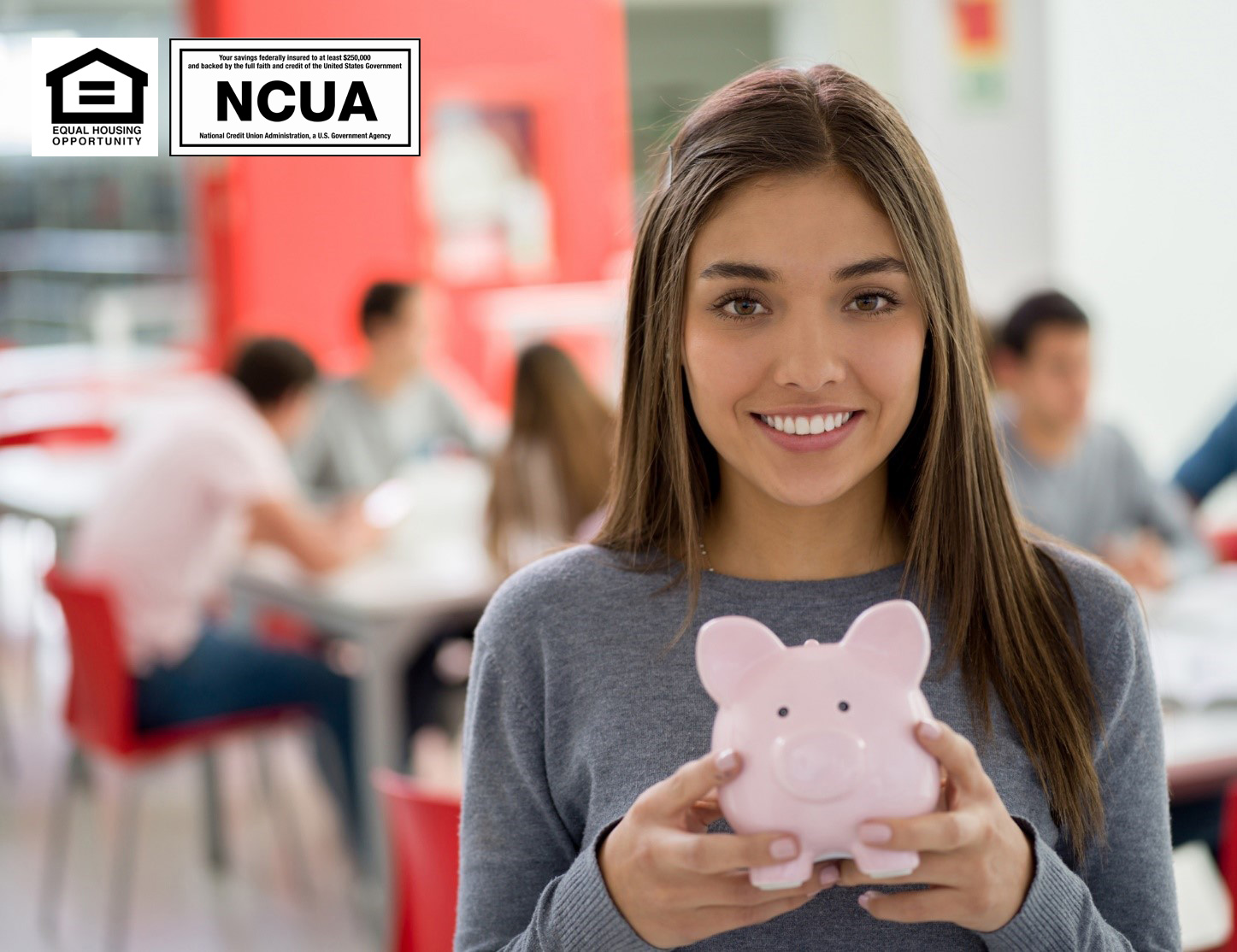 Financial Blog | woman holding a piggy bank