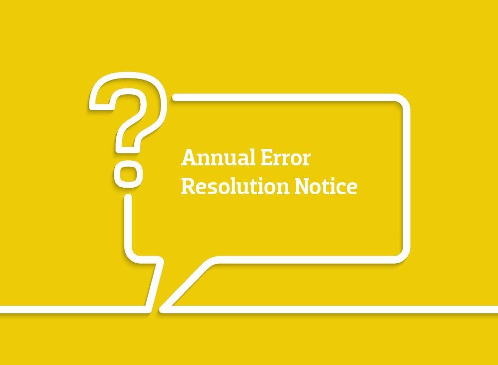 error resolution notice