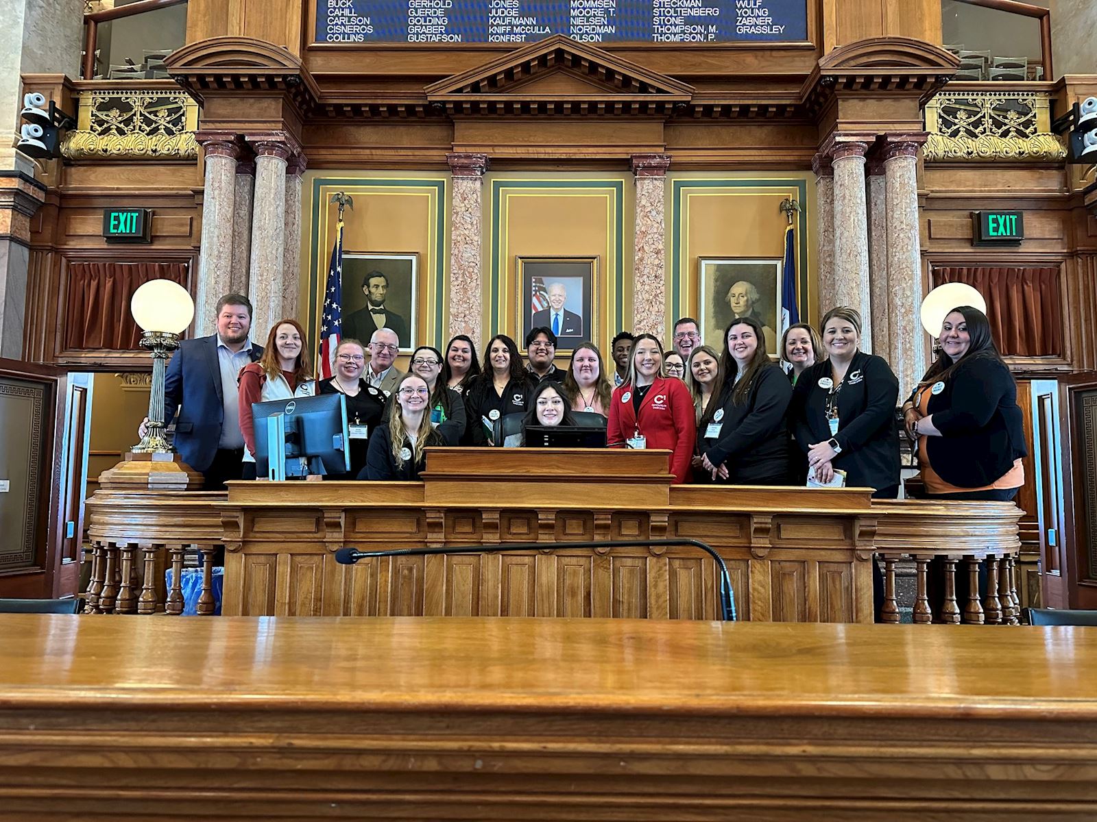 C1st Staff the the Iowa Capitol.